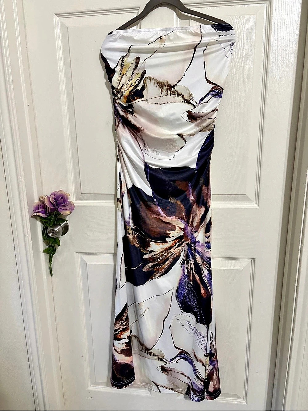 SHEIN Abstract Print Maxi Dress Size Medium Like New